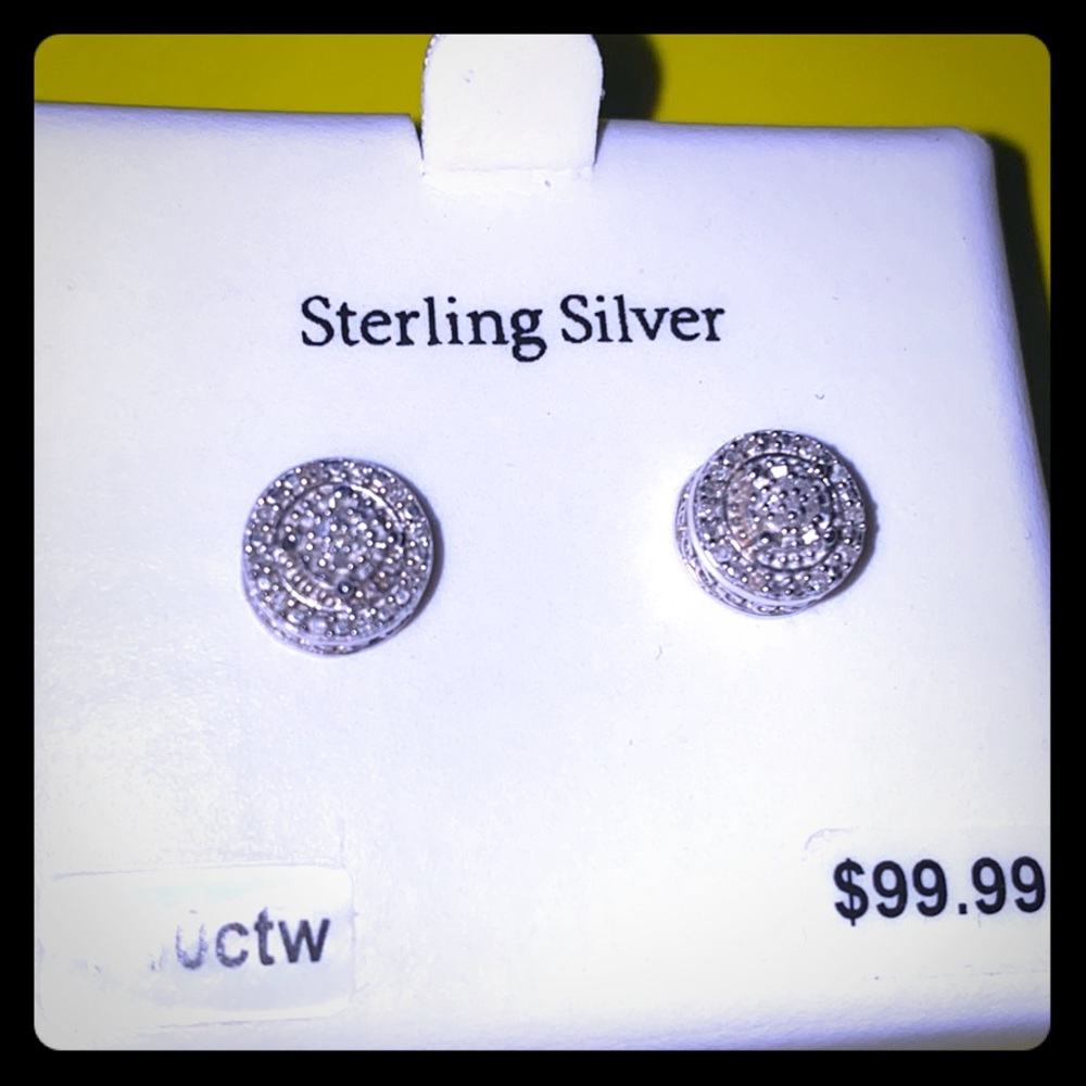 NWT Diamond Earrings - Picture 2 of 4